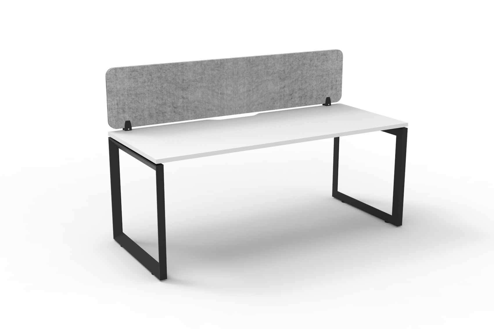 Loop 1 Person Single Sided Workstation - with Eco Screen